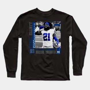 Ezekiel Elliott Paper Poster Long Sleeve T-Shirt